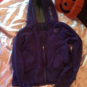 Crop hoodie size large